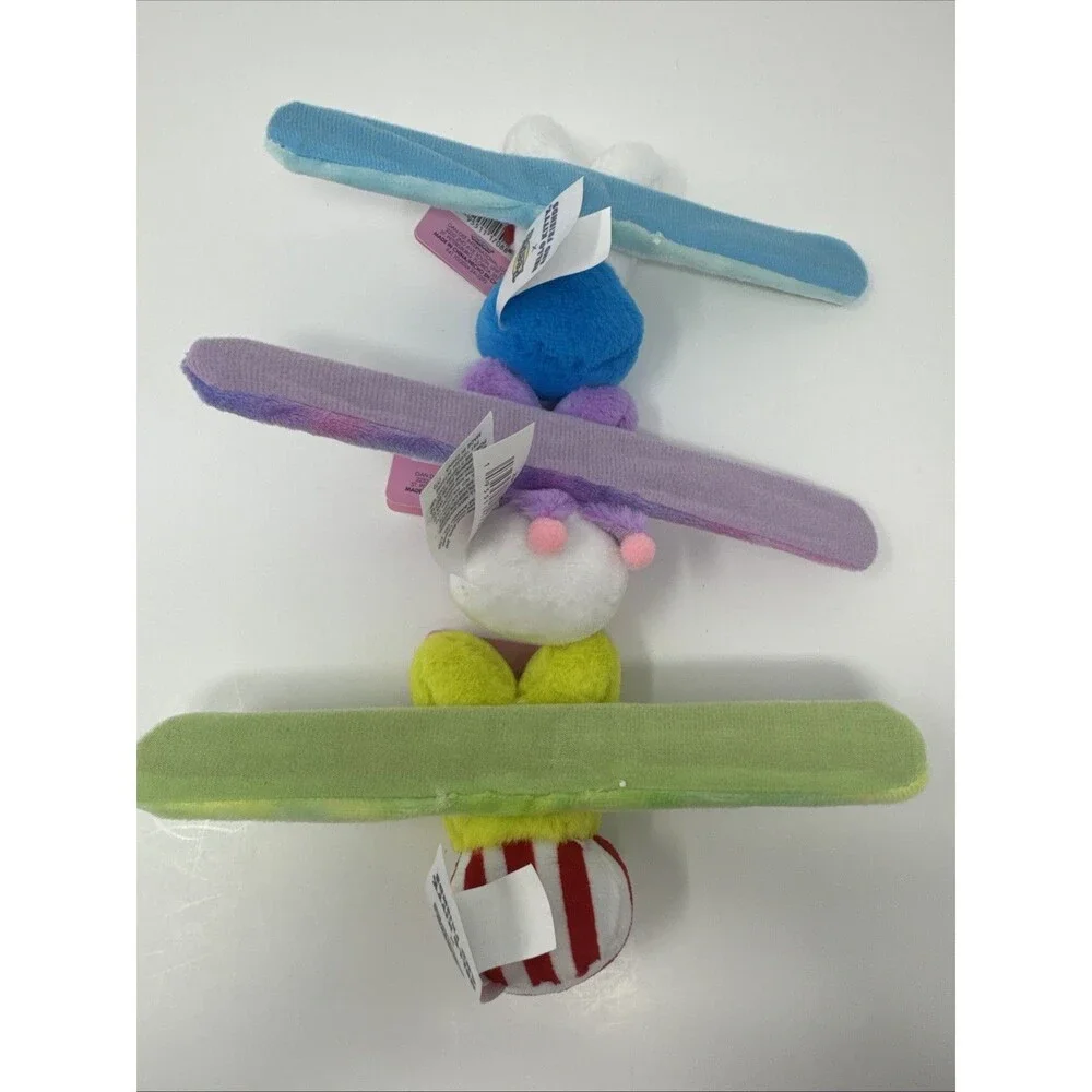 Peeps X Hello Kitty & Friends Wrist Huggers Easter Plush Slap Bracelet Set 3 NWT